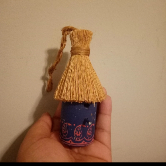 Blue bird house ornament